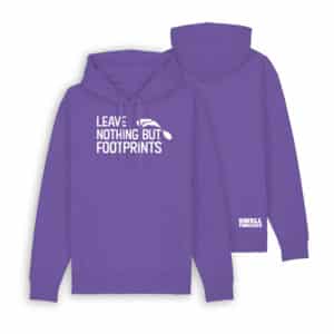 Footprints Hoodie - Purple Love