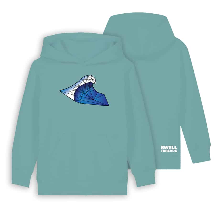 Geometric Wave Kids Hoodie