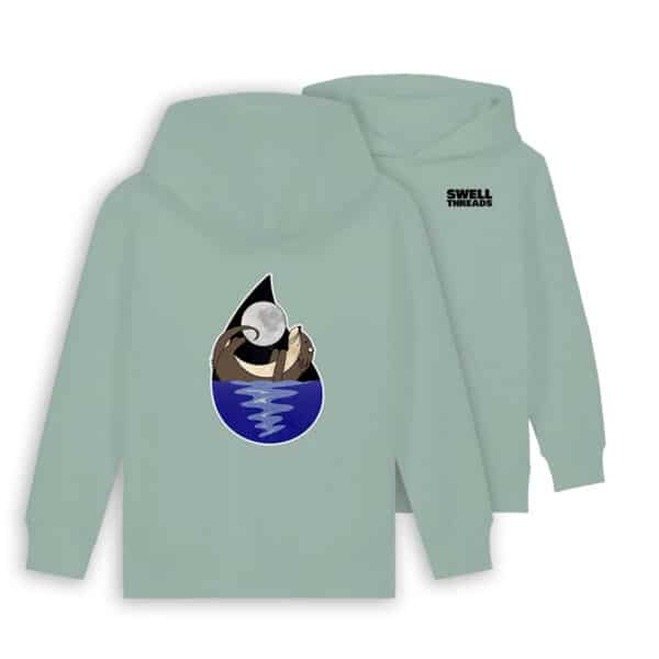 Otter Kids Hoodie - Aloe