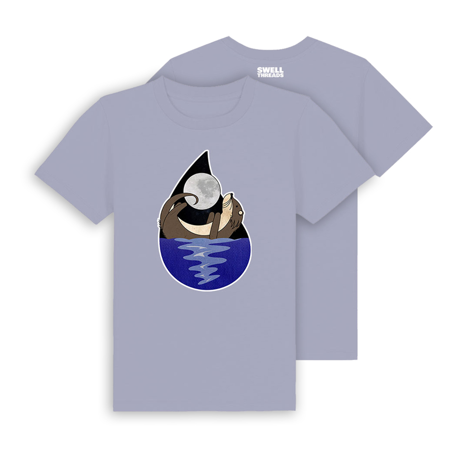 Otter Kids Tee - Lavender